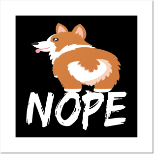 Nope - Corgi (34) Posters and Art